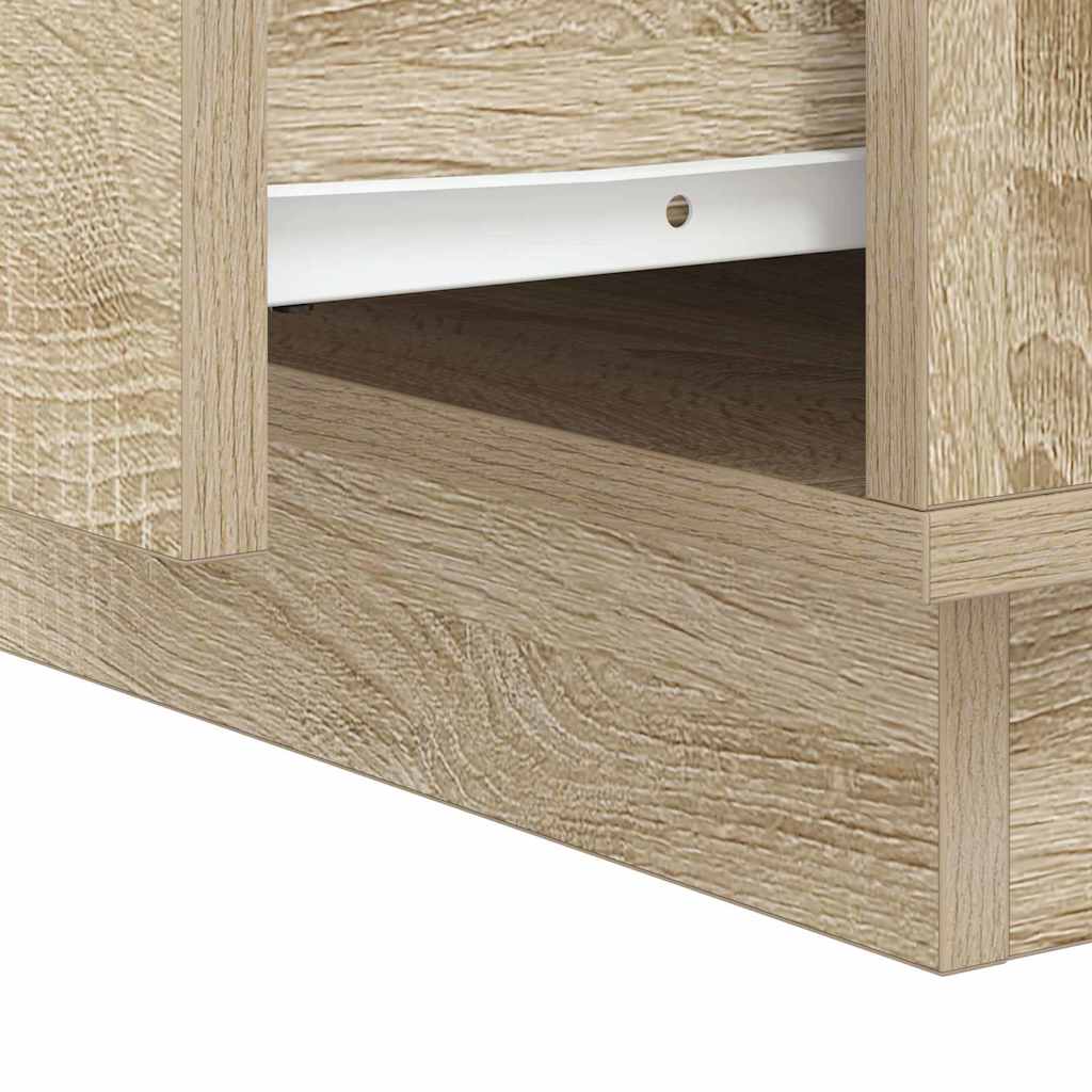 Nachttisch mit Sonoma-Eiche 39 x 34,5 x 50 cm Holzwerkstoff