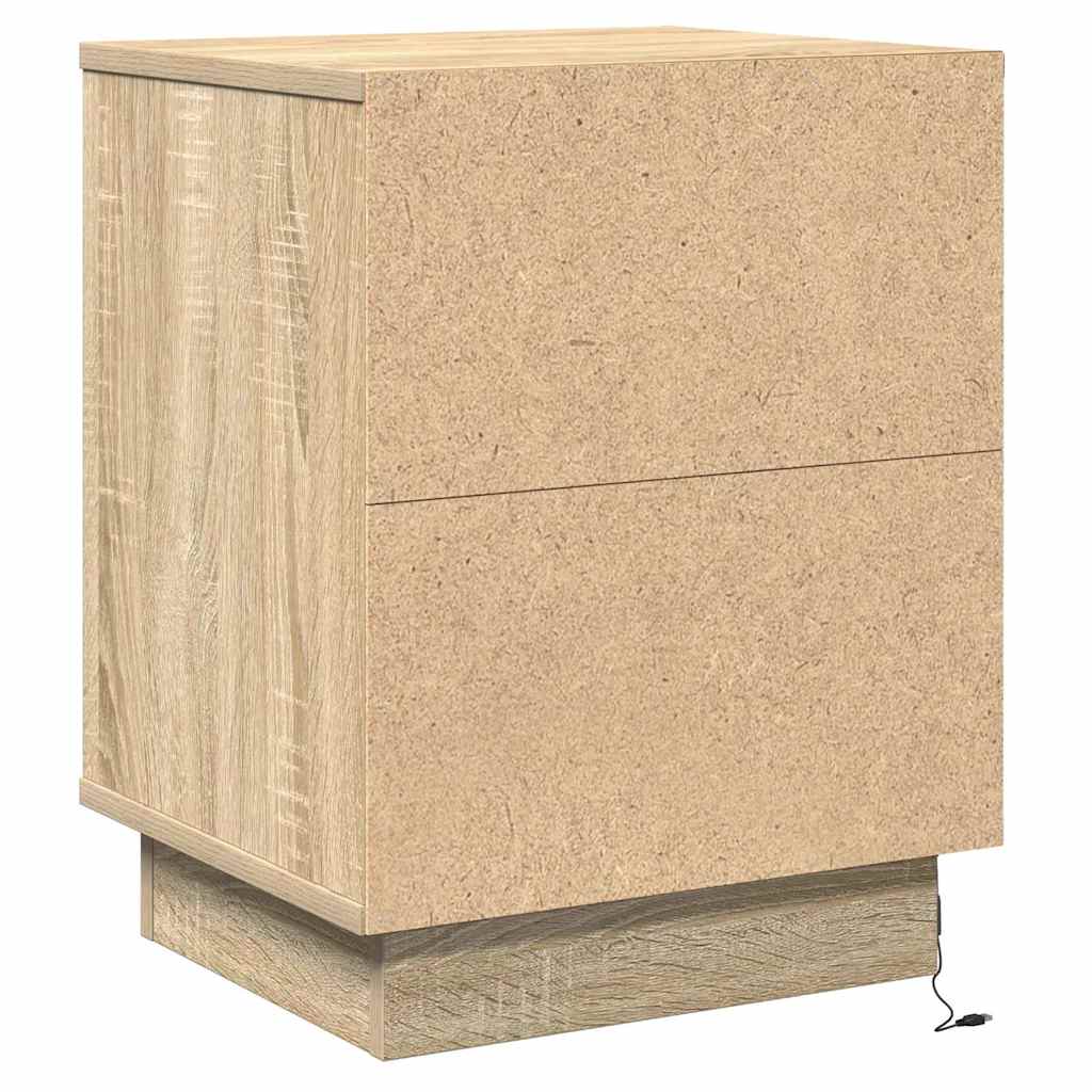 Nachttisch mit Sonoma-Eiche 39 x 34,5 x 50 cm Holzwerkstoff