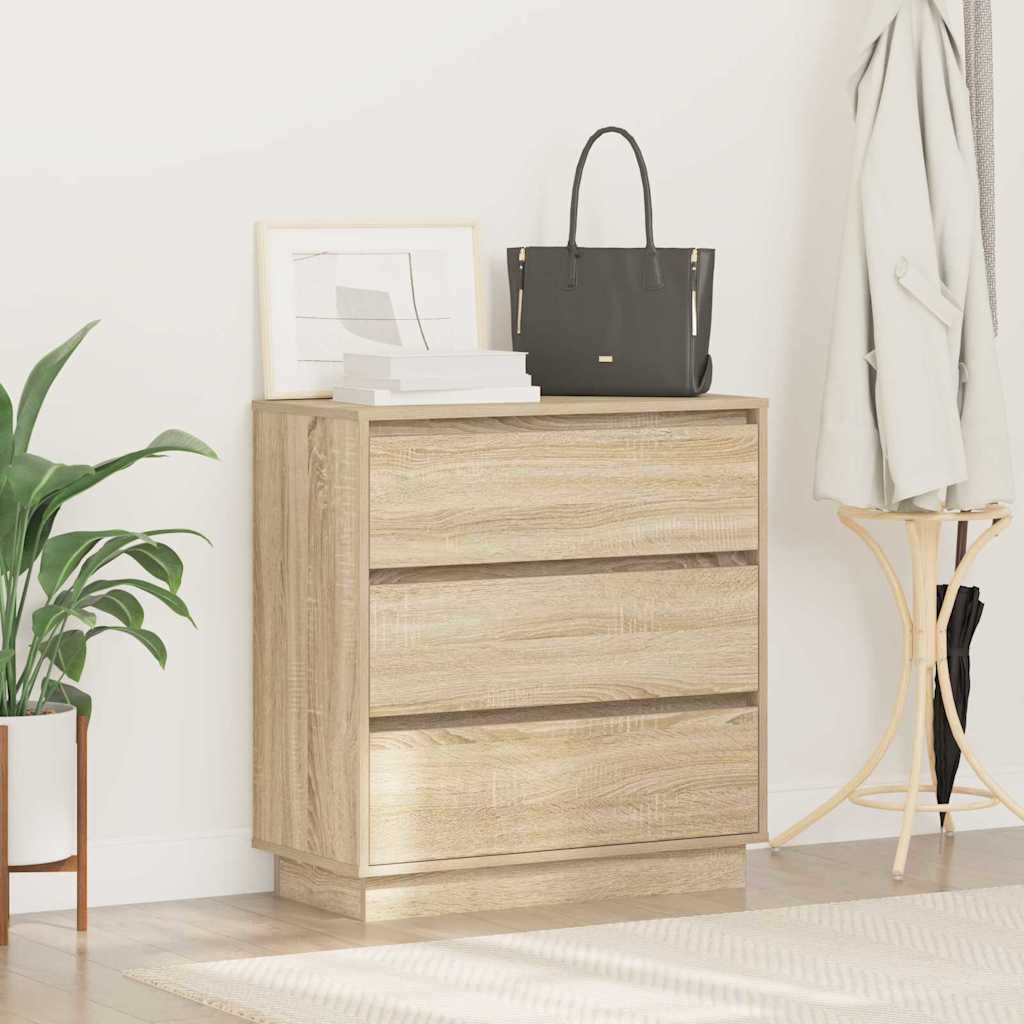 Nachttisch mit Sonoma Eiche 71 x 34,5 x 75 cm Holzwerkstoff