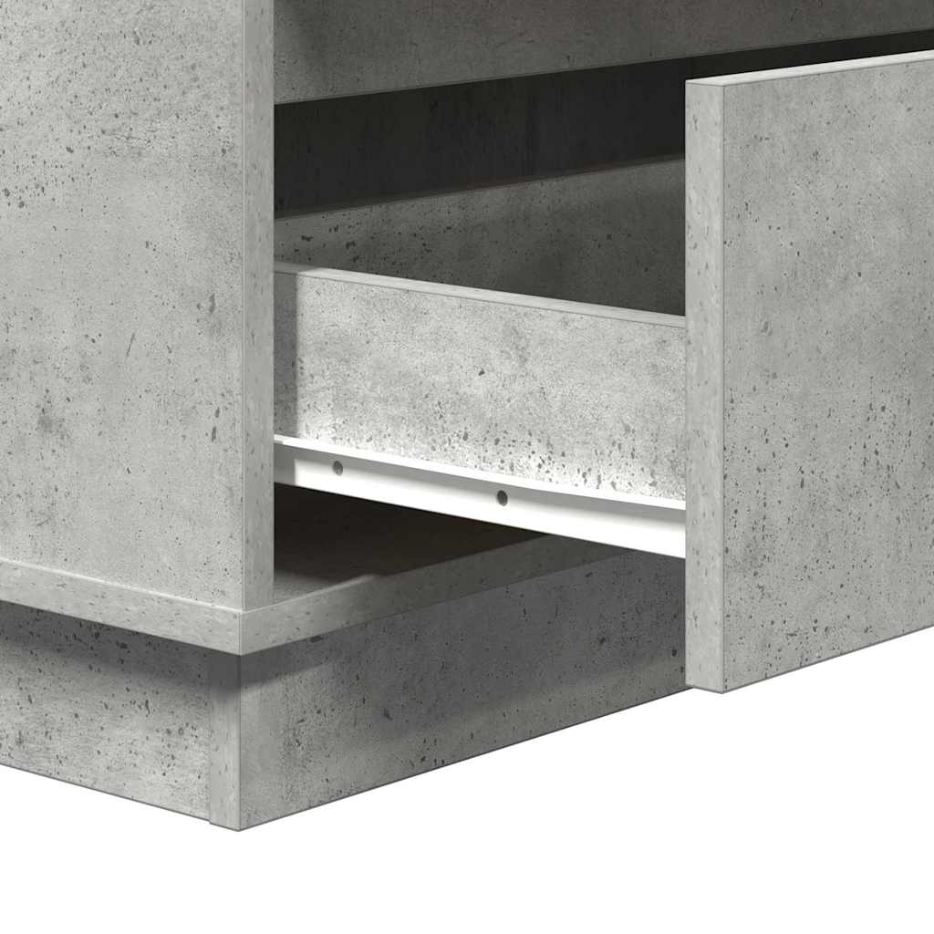 Nachttisch mit Beton Grau 71 x 34,5 x 75 cm Holzwerkstoff