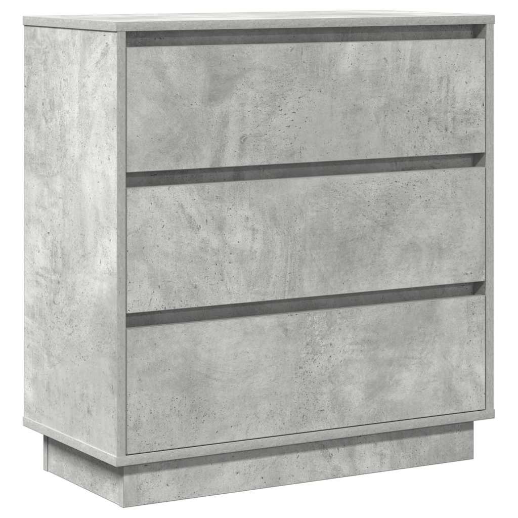 Nachttisch mit Beton Grau 71 x 34,5 x 75 cm Holzwerkstoff