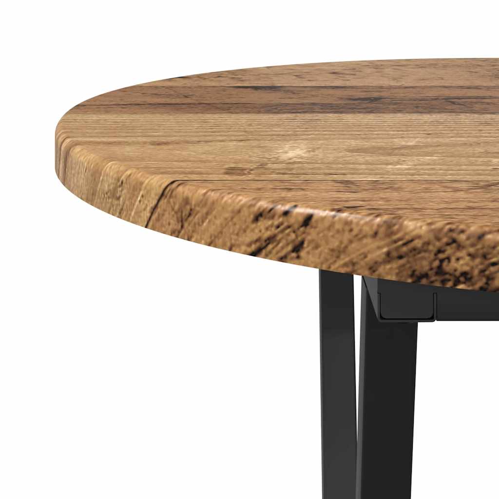 Couchtisch Altholz 80 x 40 x 40,5 cm Sperrholz und Metall