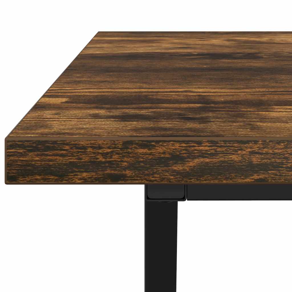 Couchtisch Räuchereiche 100 x 50 x 40 cm Sperrholz und Metall