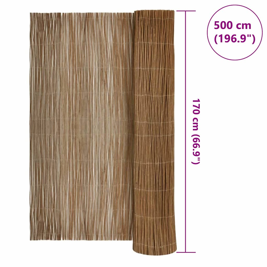 Weidenzaun Natur 170 x 500 cm Weide