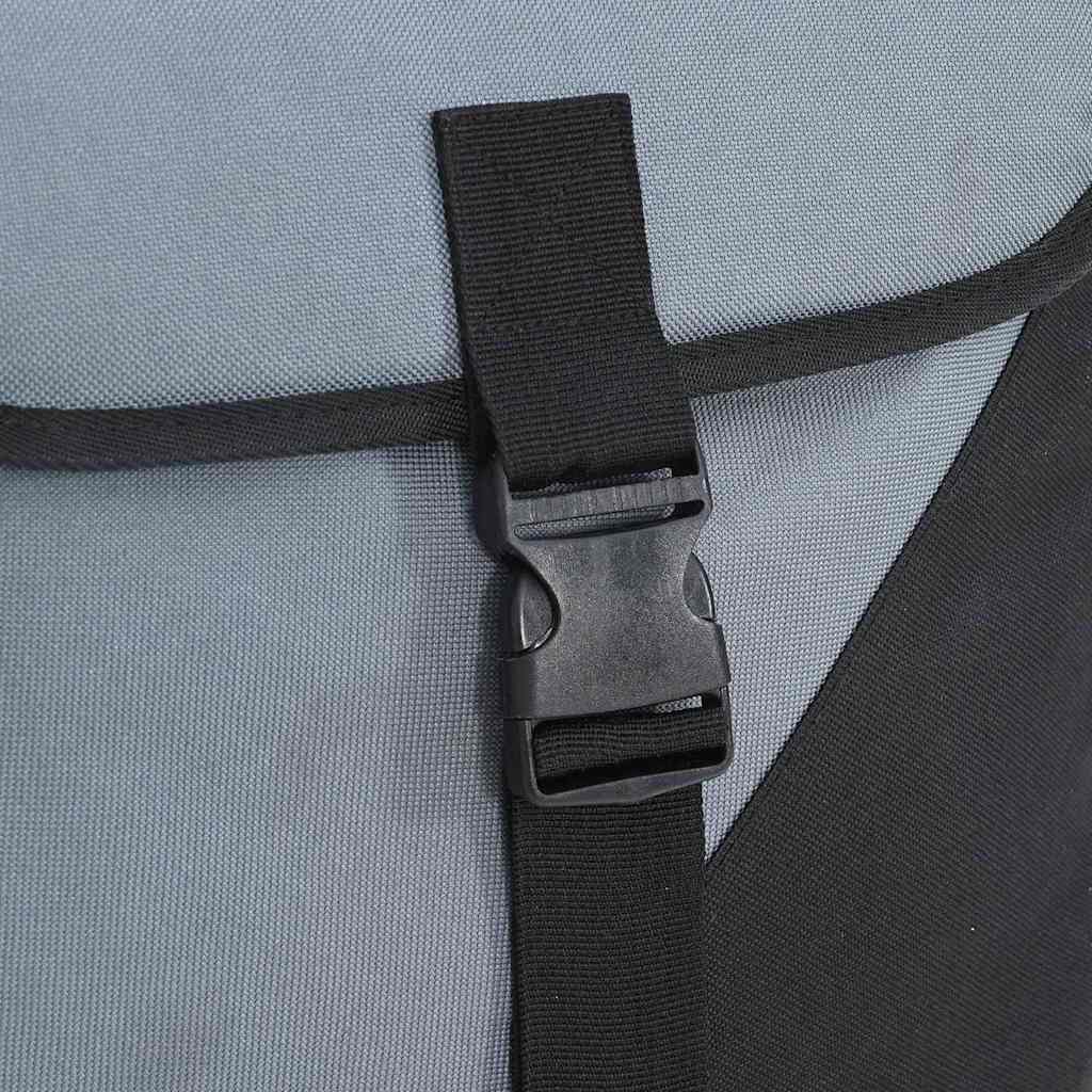 Fahrradtasche Schwarz und Grau 15.5 x 31.5 x 40 cm Polyester
