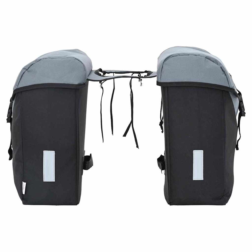 Fahrradtasche Schwarz und Grau 15.5 x 31.5 x 40 cm Polyester