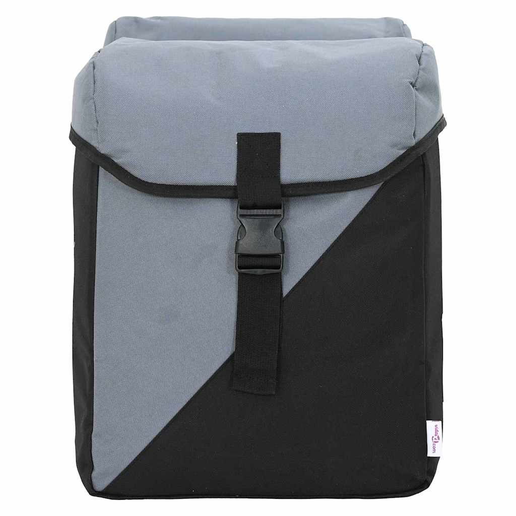 Fahrradtasche Schwarz und Grau 15.5 x 31.5 x 40 cm Polyester