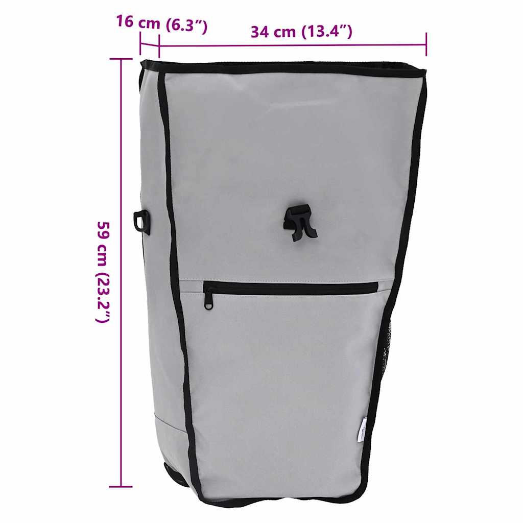 Fahrradtasche Grau 34 x 16 x 59 cm Polyester