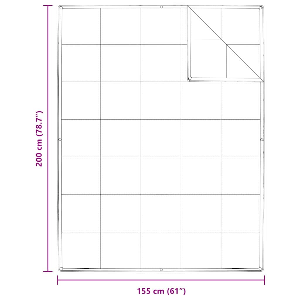 2-in-1 Bettdecke Weiß 155 x 200 cm Daunen