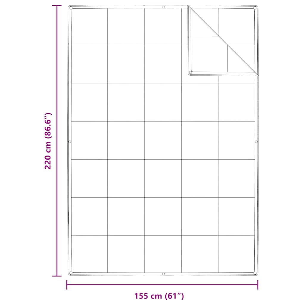 2-in-1 Bettdecke Weiß 155 x 220 cm Daunen