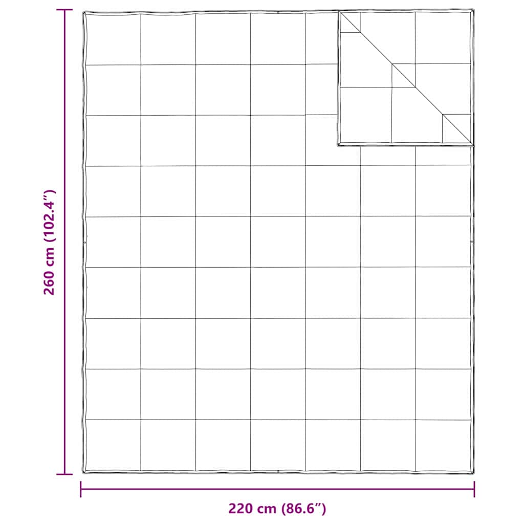 2-in-1 Bettdecke Weiß 260 x 220 cm Daunen