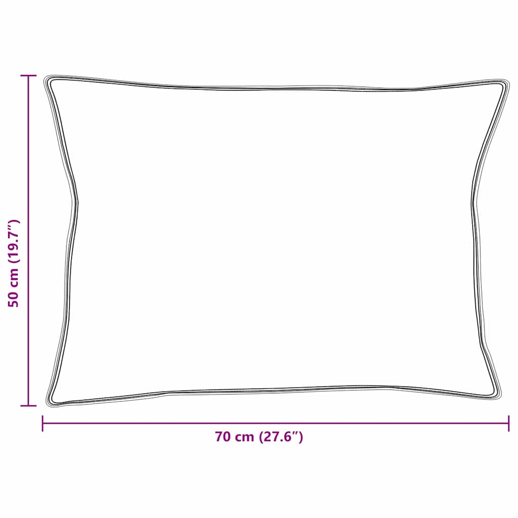 Kopfkissen 2 stk. 50 x 70 cm Baumwolle Weiß