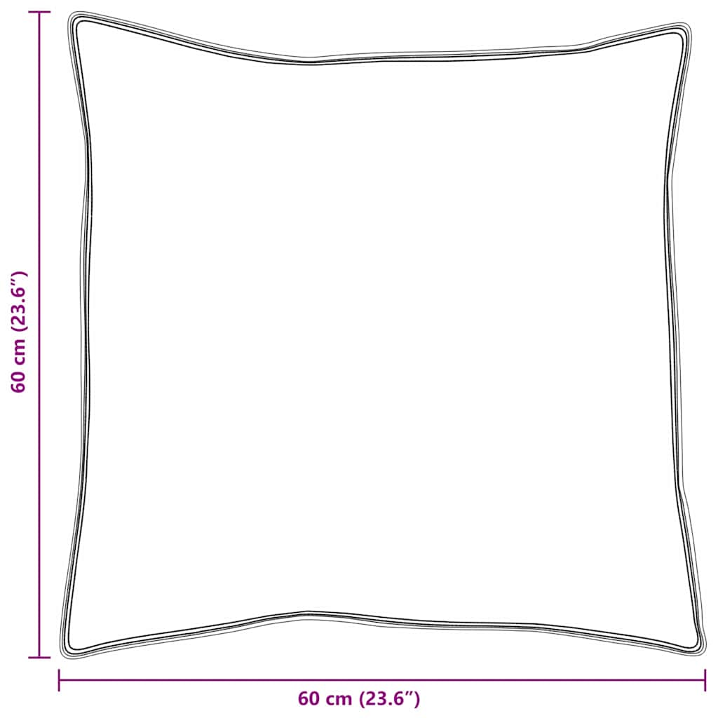 Kopfkissen 2 stk. 60 x 60 cm Baumwolle Weiß
