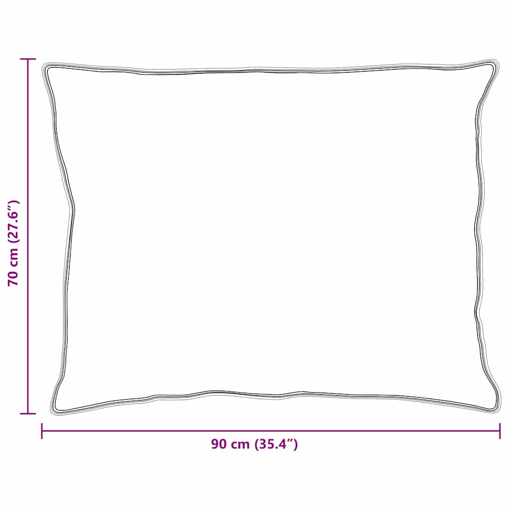 Kopfkissen 2 stk. 70 x 90 cm Baumwolle Weiß