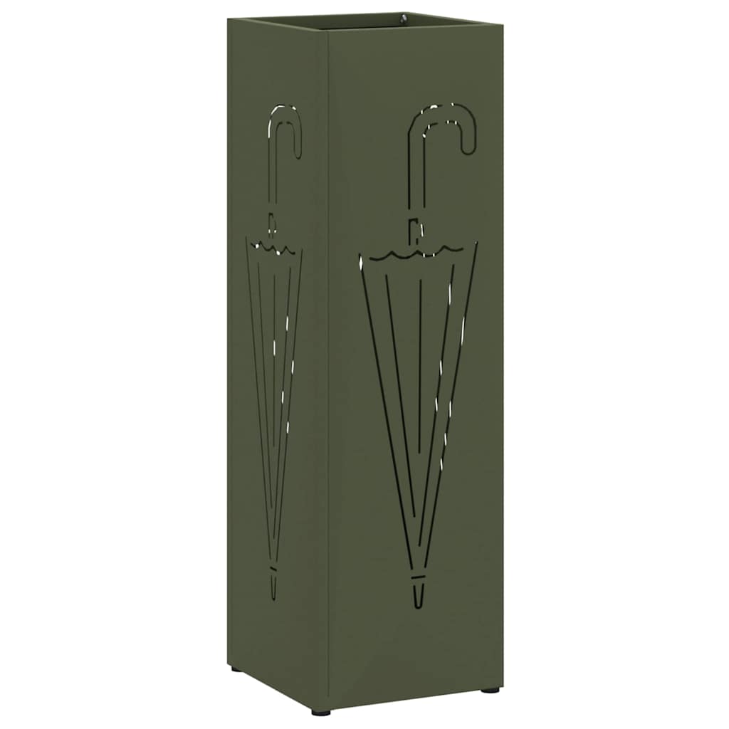 Sonnenschirmhalter Olivgrün 15,5 x 15,5 x 49 cm Metall