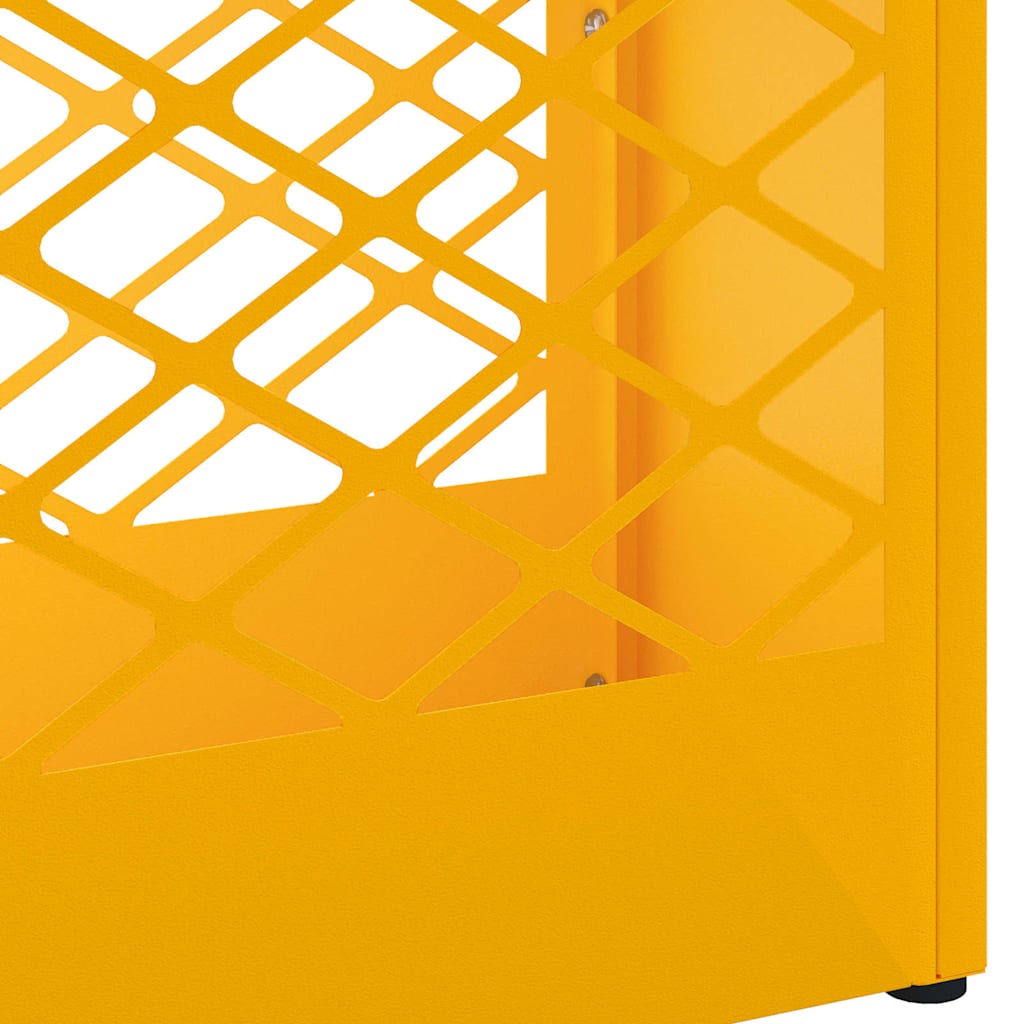 Sonnenschirmhalter mit Speicher Senfgelb 28 x 12 x 41 cm Metall