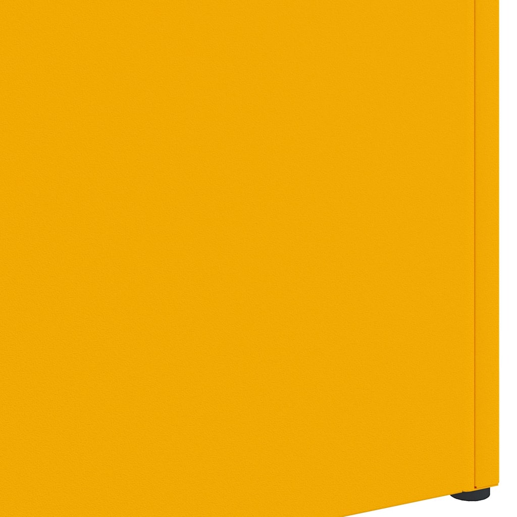 Sonnenschirmhalter mit Speicher Senfgelb 28 x 12 x 41 cm Stahl