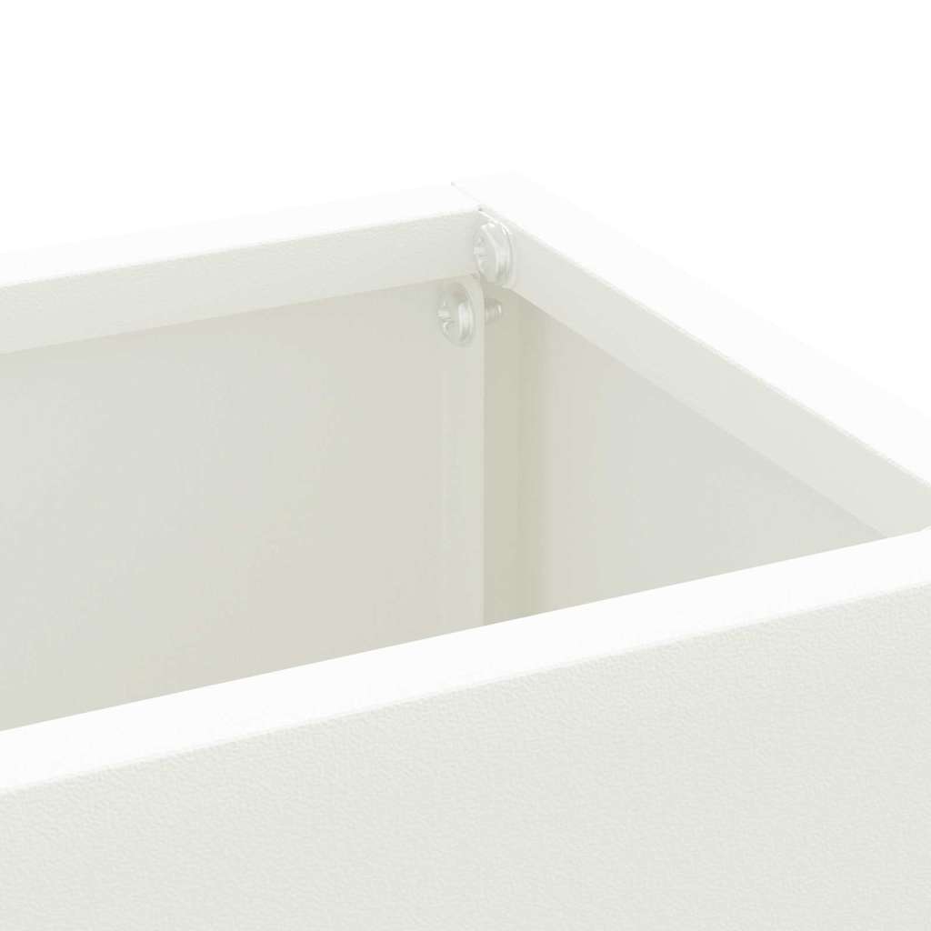 Sonnenschirmhalter mit Speicher Weiß 28 x 12 x 41 cm Metall
