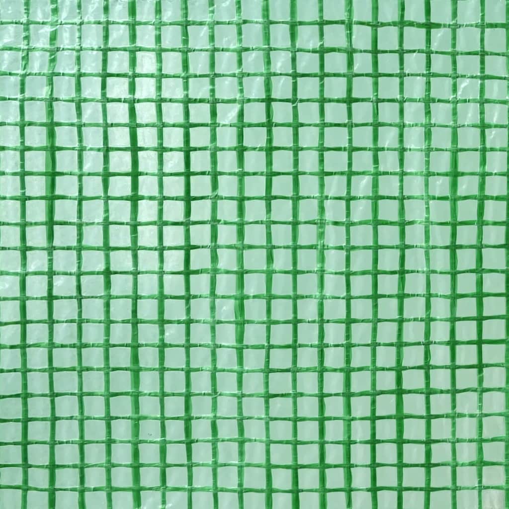 Gewächshaus mit Dach Grün 200 x 200 x 300 cm Stahl