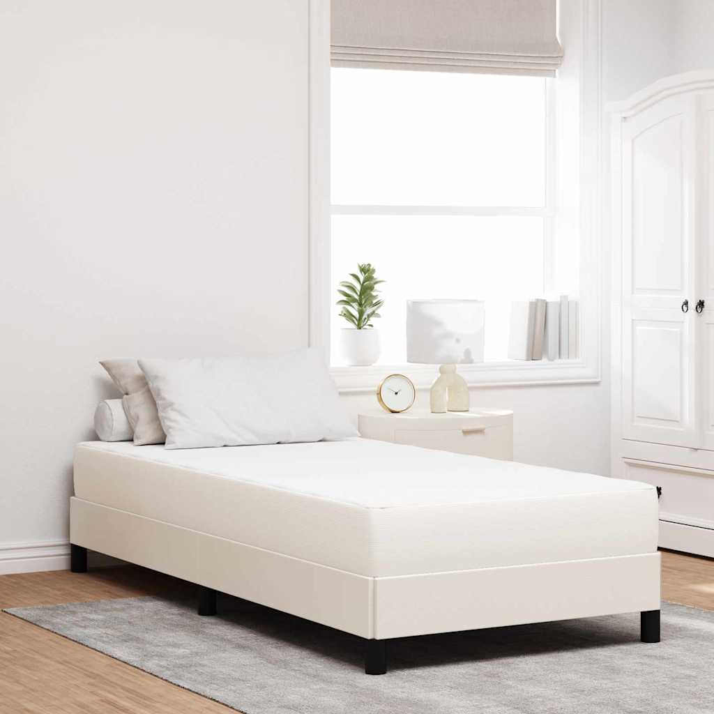 Bettmatratze mit Matratze Creme 90 x 200 cm Stoff