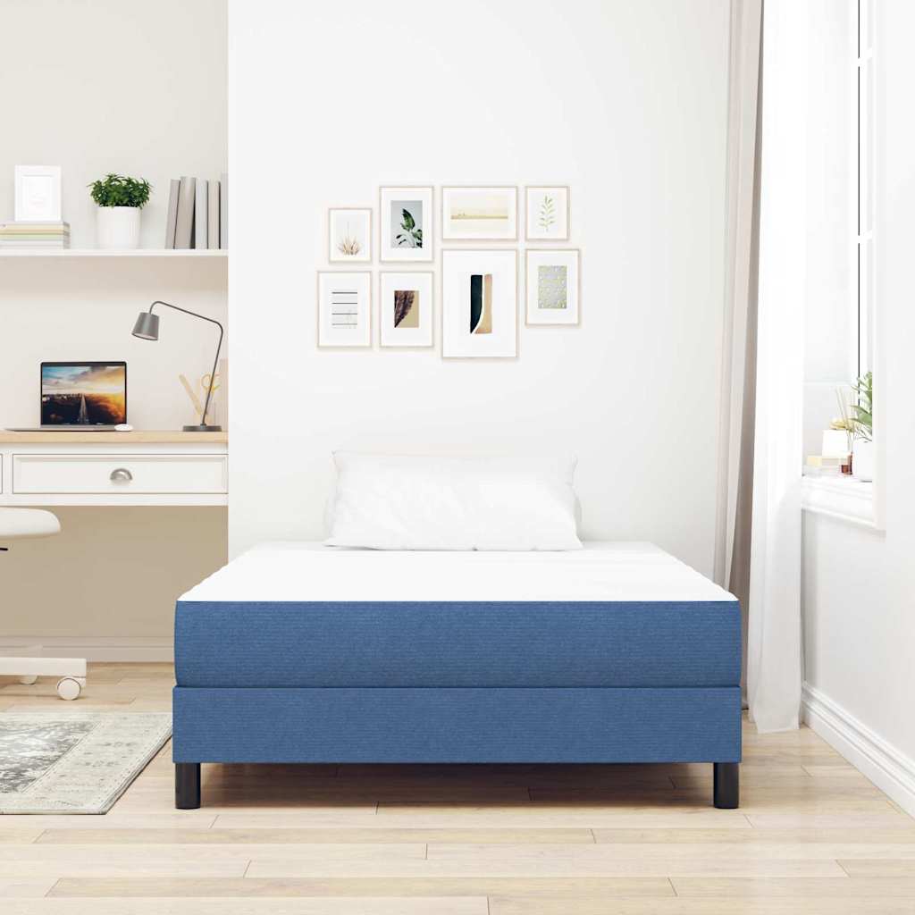 Bettmatratze mit Matratze Blau 120 x 190 cm Stoff
