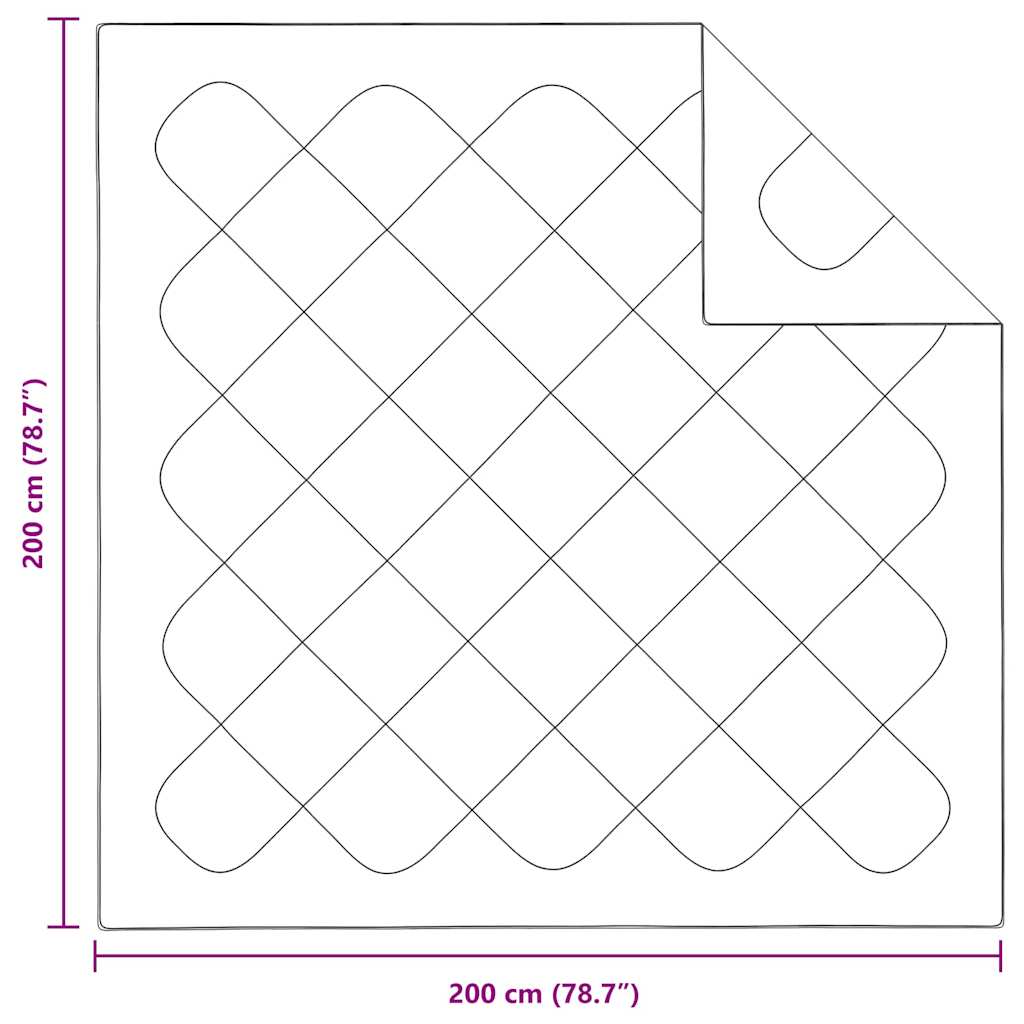 Bettdecken & Steppdecken Weiß 200 x 200 cm Mikrofaser