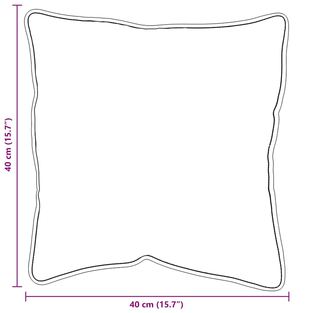 Kopfkissen 2 stk. 41 x 40 x 20 cm Polyester Weiß
