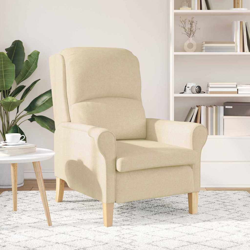 Sessel Creme 76 x 94 x 102 cm Stoff