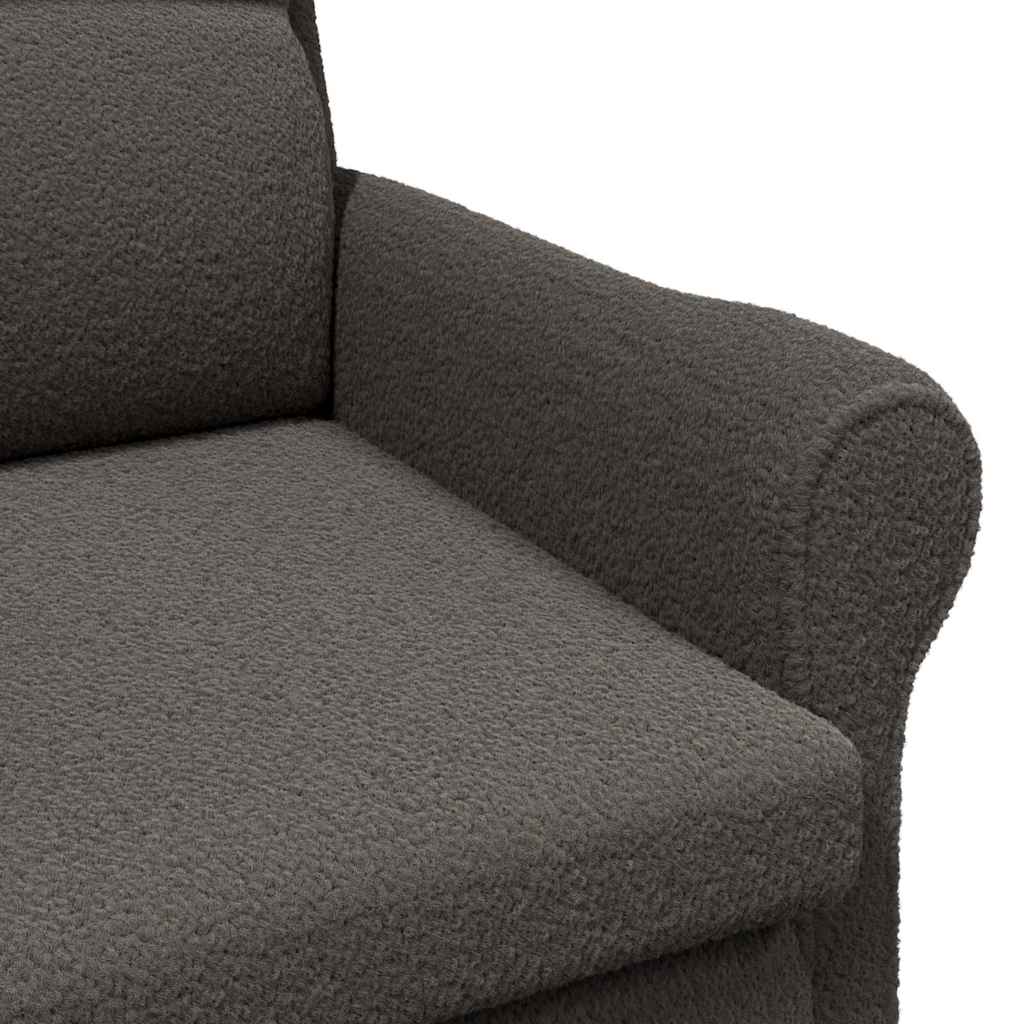 Sessel Dunkelgrau 76 x 94 x 102 cm Stoff