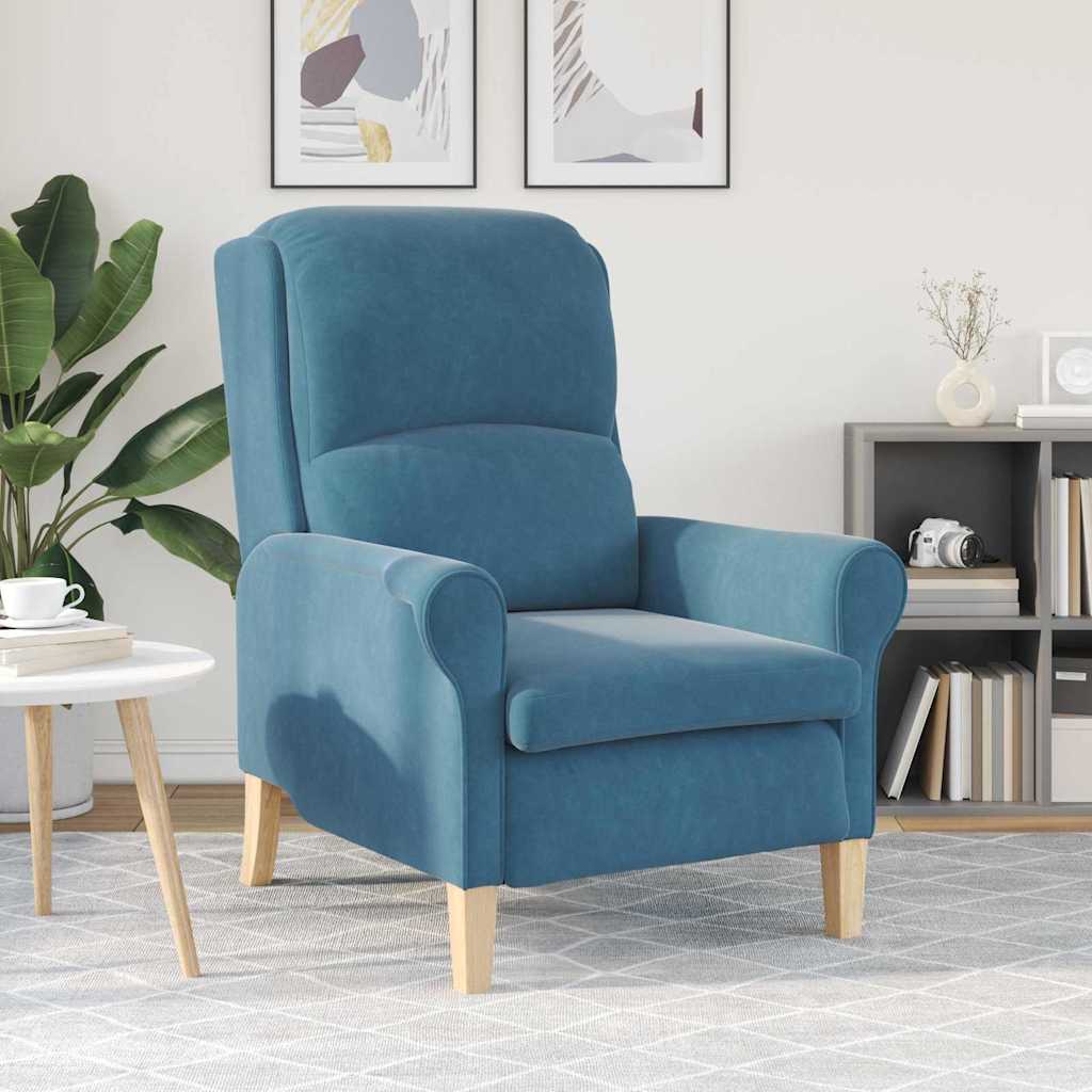 Sessel Blau 76 x 94 x 102 cm Samt