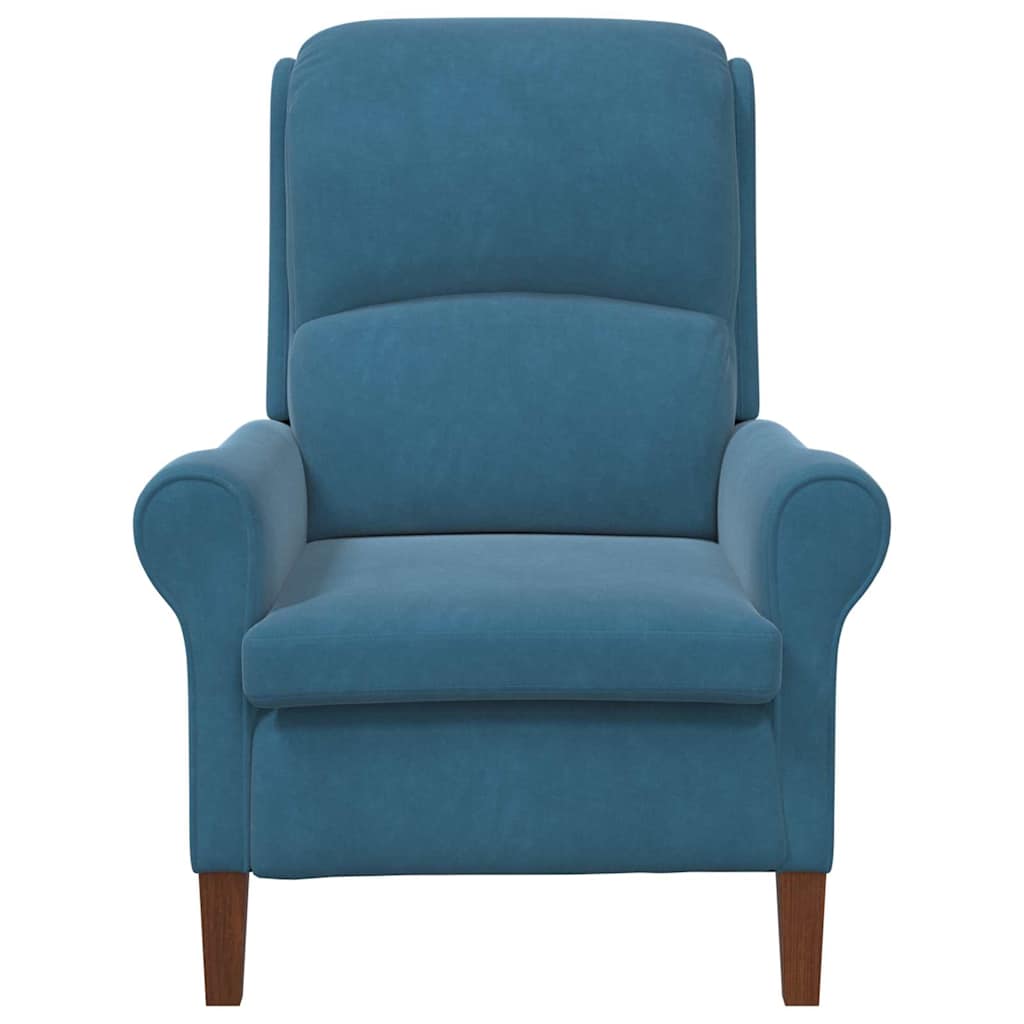 Sessel Blau 76 x 94 x 102 cm Samt