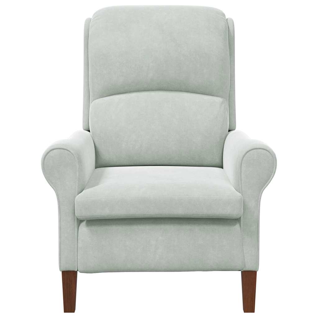 Sessel Hellgrau 76 x 94 x 102 cm Samt