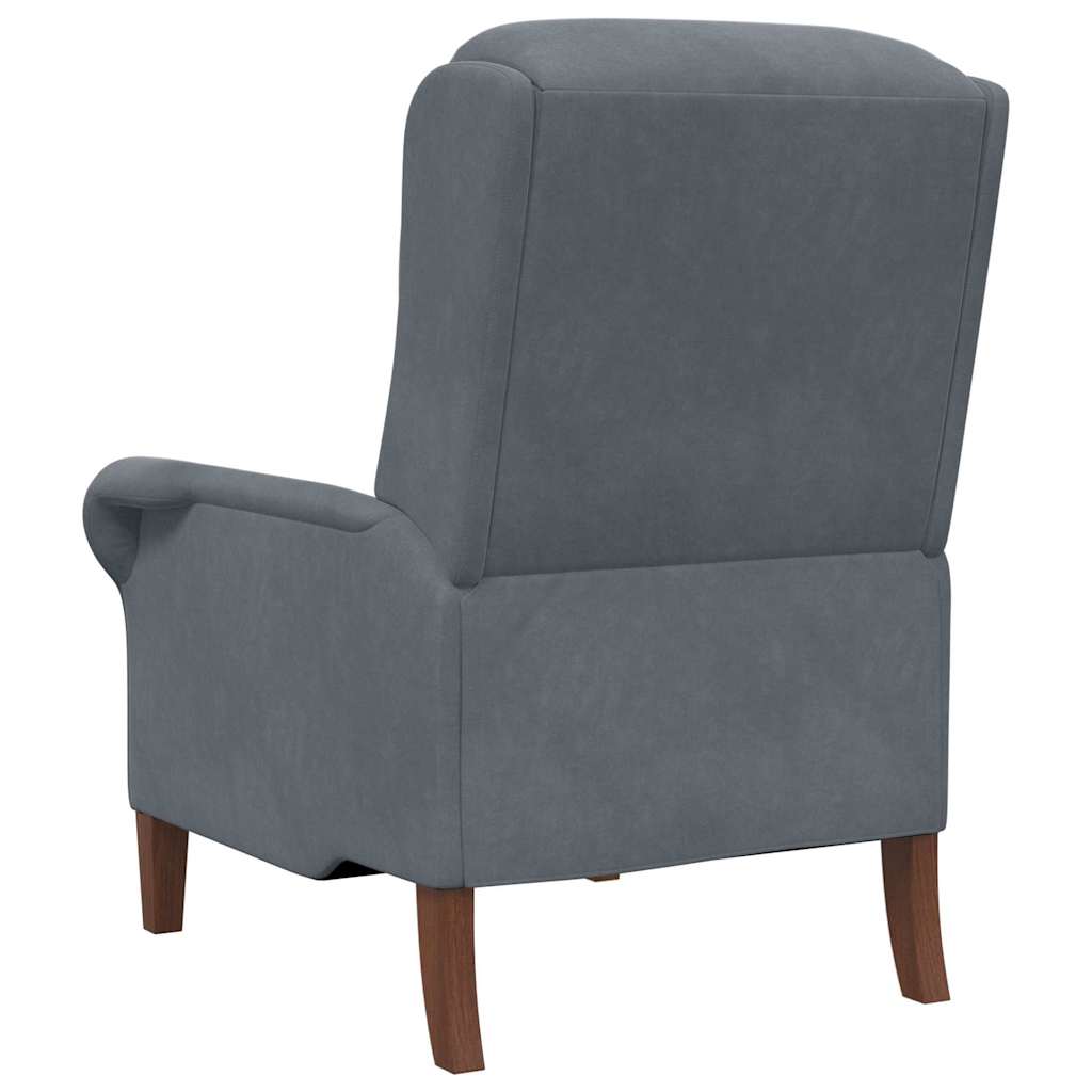 Sessel Dunkelgrau 76 x 94 x 102 cm Samt