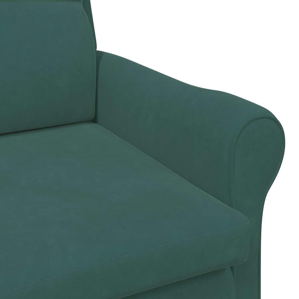 Sessel Dunkelgrün 76 x 94 x 102 cm Samt