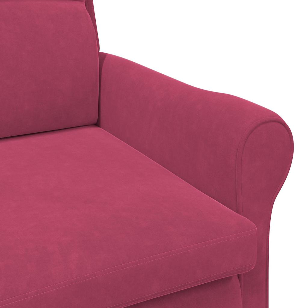 Sessel Weinrot 76 x 94 x 102 cm Samt
