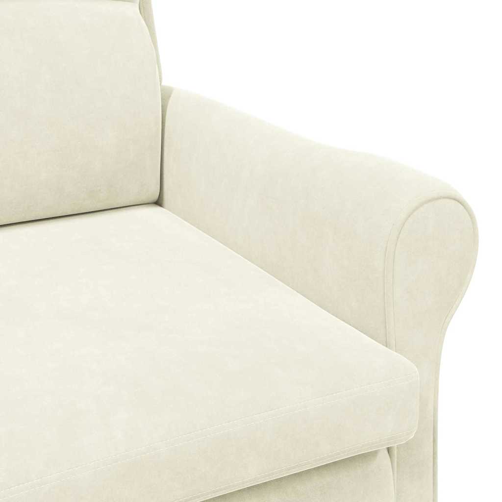 Sessel Creme 76 x 94 x 102 cm Samt