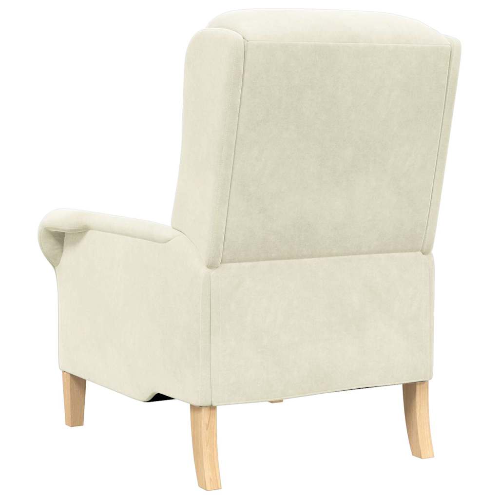 Sessel Creme 76 x 94 x 102 cm Samt