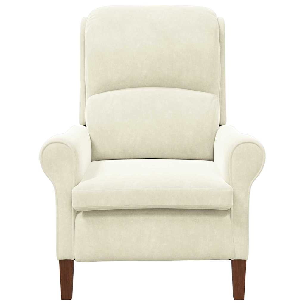 Sessel Creme 76 x 94 x 102 cm Samt