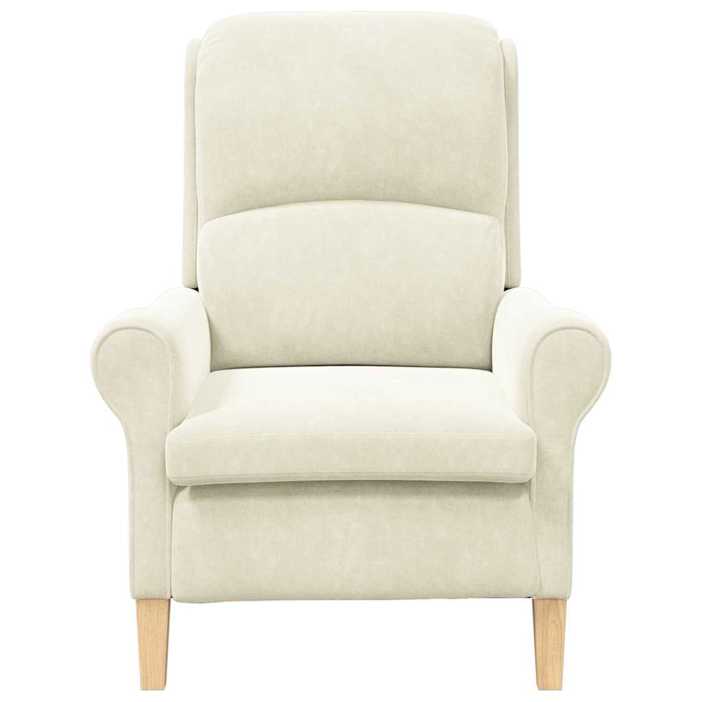 Sessel Creme 76 x 94 x 102 cm Samt