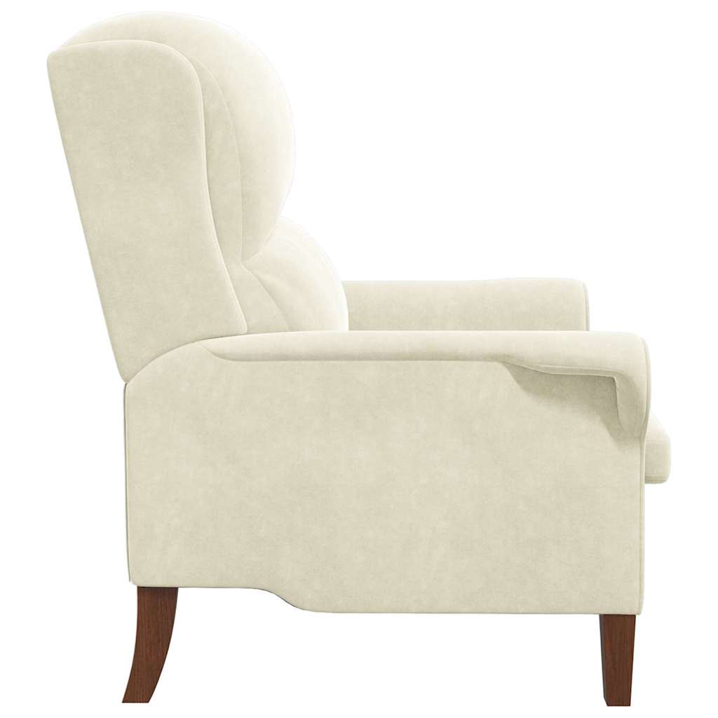 Sessel Creme 76 x 94 x 102 cm Samt