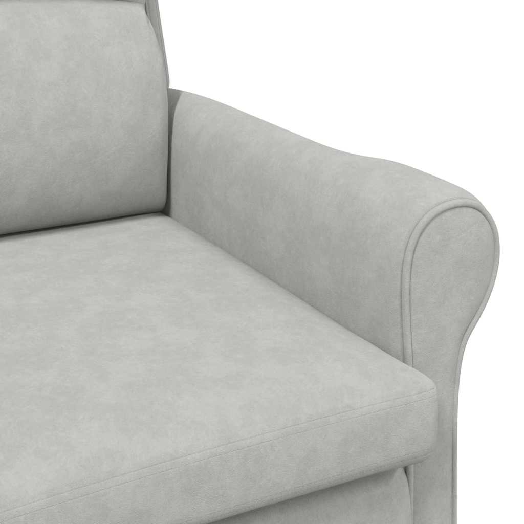 Sessel Hellgrau 76 x 94 x 102 cm Mikrofaser