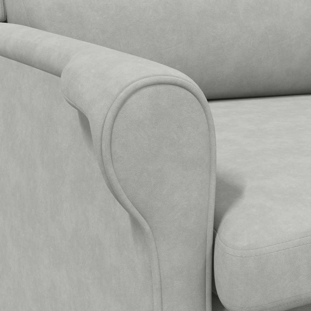Sessel Hellgrau 76 x 94 x 102 cm Mikrofaser