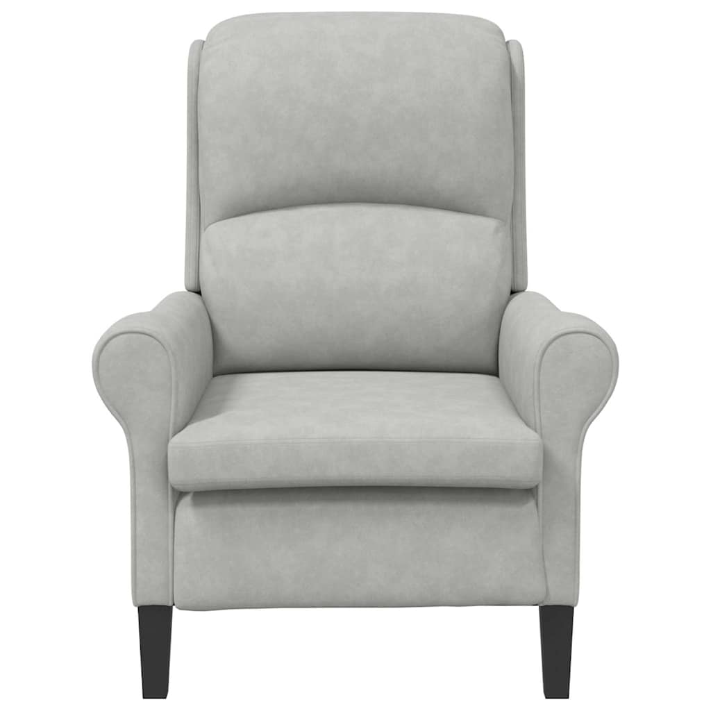 Sessel Hellgrau 76 x 94 x 102 cm Mikrofaser