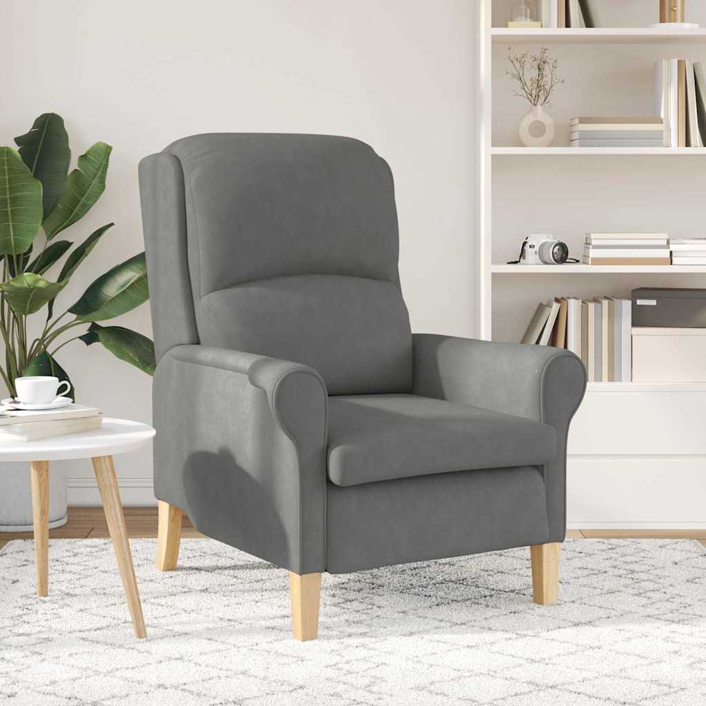 Sessel Dunkelgrau 76 x 94 x 102 cm Mikrofaser