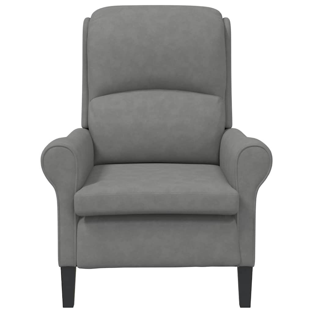 Sessel Dunkelgrau 76 x 94 x 102 cm Mikrofaser