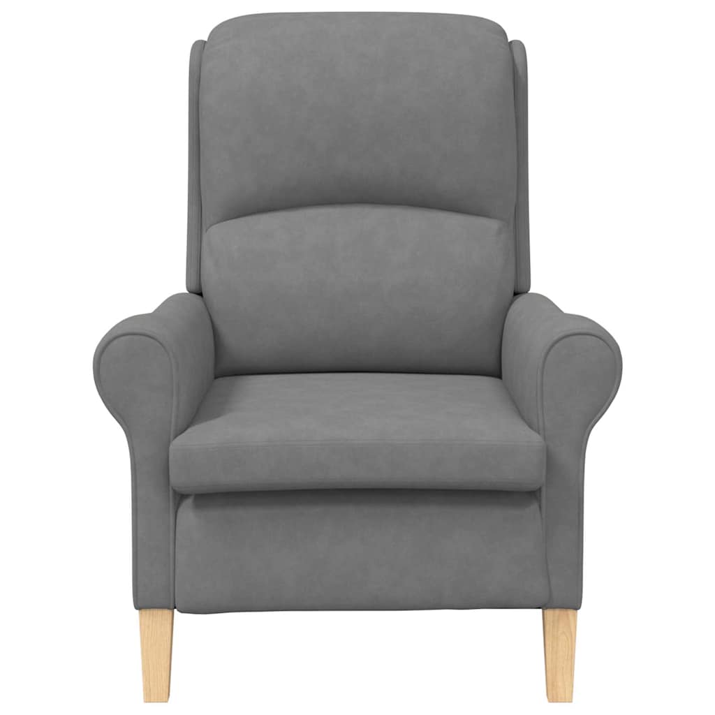 Sessel Dunkelgrau 76 x 94 x 102 cm Mikrofaser