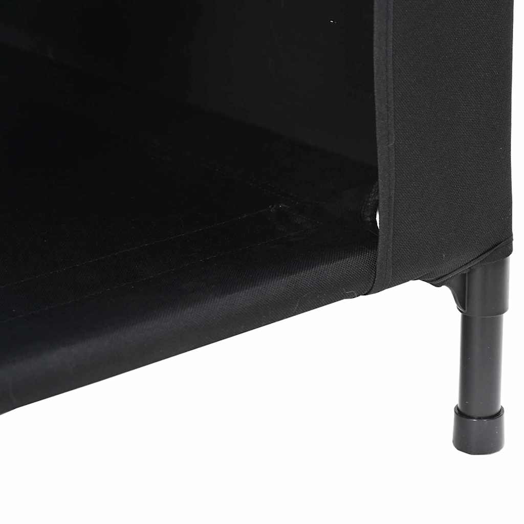 Hundehütte Schwarz 110 x 75 x 107,5 cm Oxford-Gewebe und Stahl