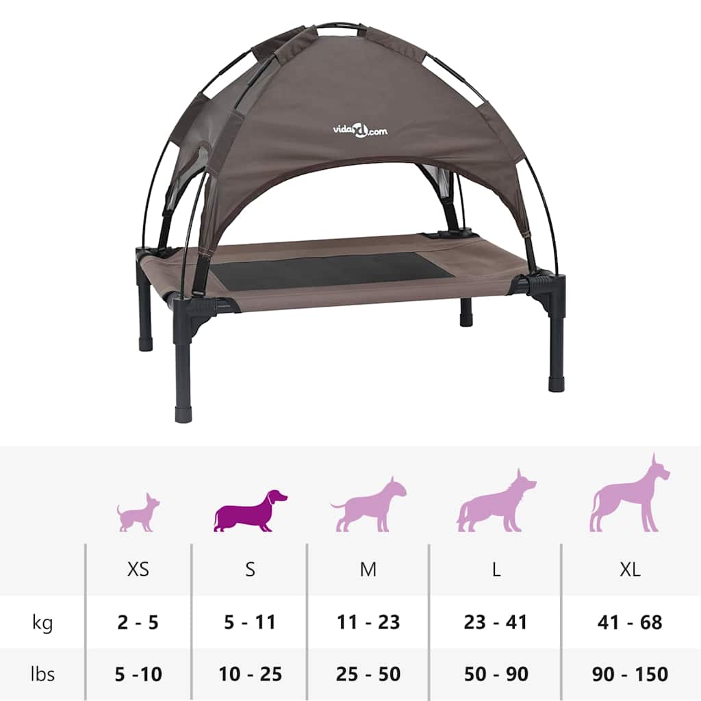 Hundebett Braun 62 x 48 x 61 cm Stahl