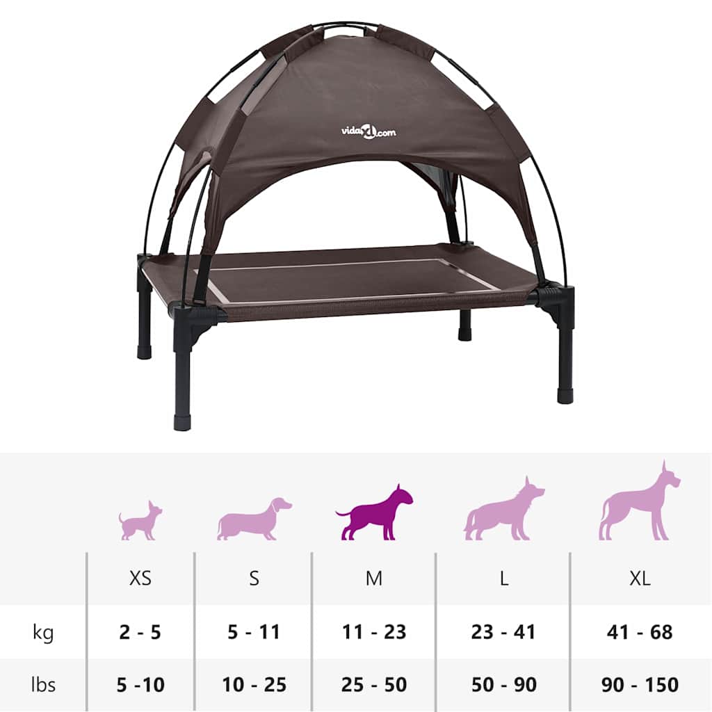 Hundebett Braun m Stahl