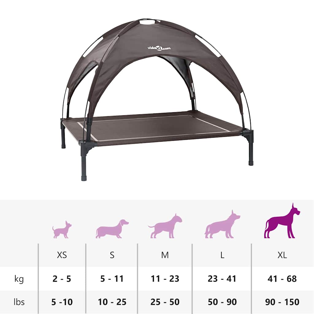 Hundebett Braun xl Stahl